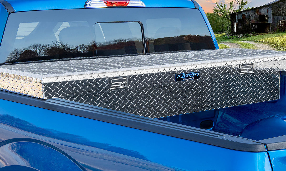 Challenger Single Lid Crossover Storage Box Brite 1961-1965 1000/1500 Series Fleetside Standard Tub Lund