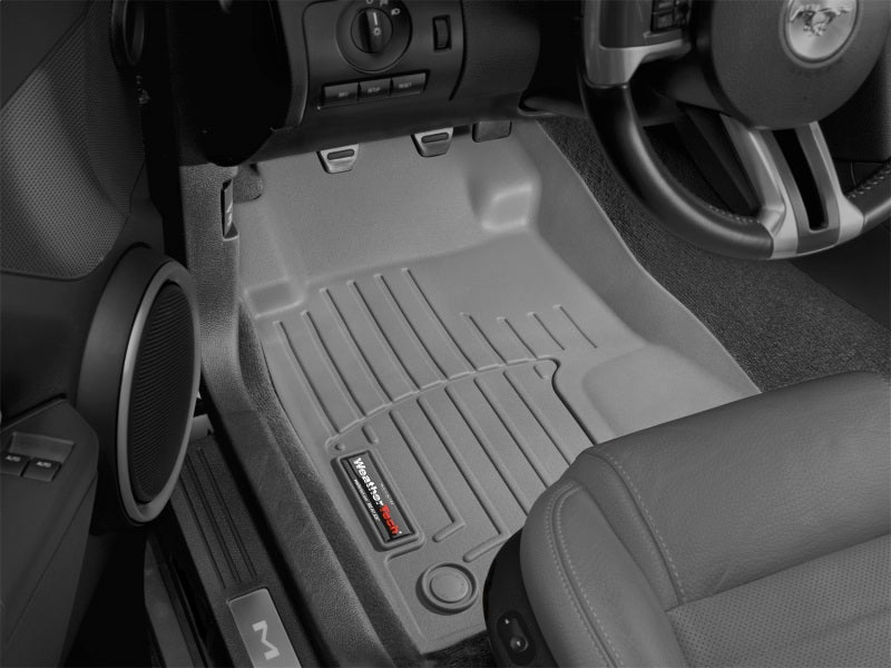 WeatherTech 12-13 Ford Mustang Front FloorLiner - Grey