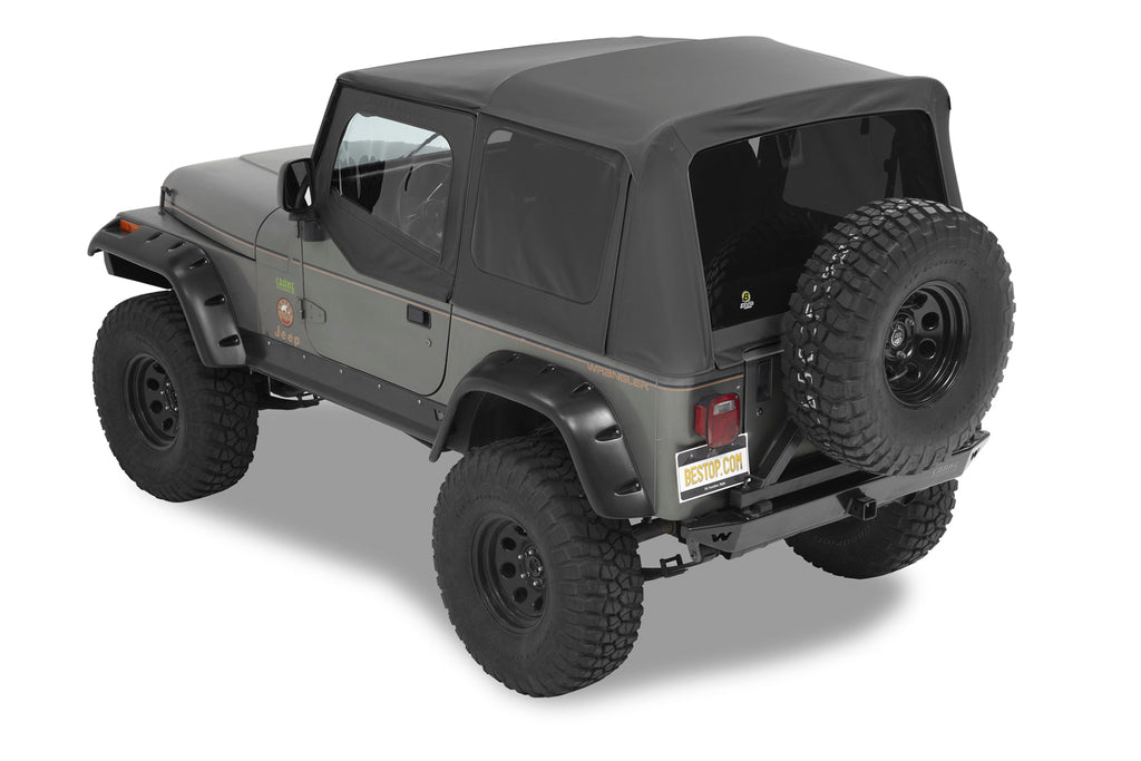 Jeep Soft Top Supertop Squareback Soft Top For Jeep 1988-1995 Wrangler YJ Bestop