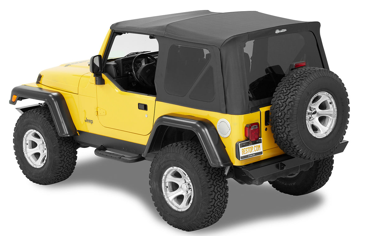 Jeep Soft Top Supertop Squareback Soft Top For Jeep 1997-2006 Wrangler TJ Bestop