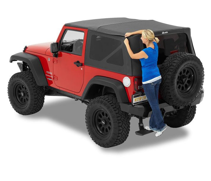Jeep Soft Top Supertop Squareback Soft Top For Jeep 2007-2018 Wrangler JK 2 Door Bestop