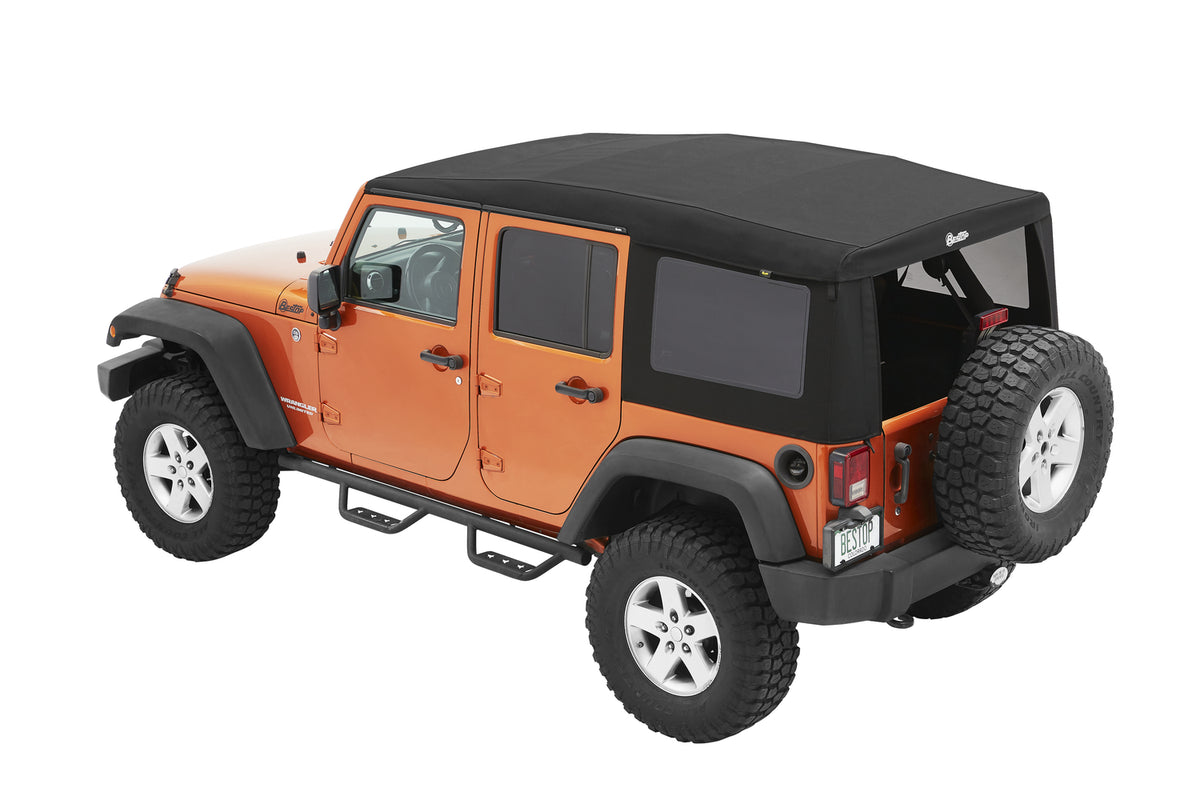 Supertop Ultra Squareback Soft Top For Jeep 2007-2018 Wrangler JK 4 Door Bestop