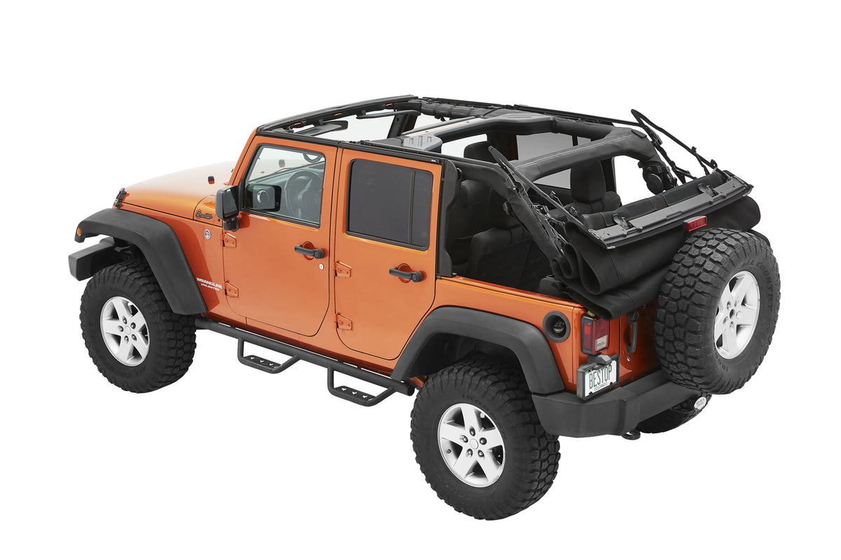 Supertop Ultra Squareback Soft Top For Jeep 2007-2018 Wrangler JK 4 Door Bestop