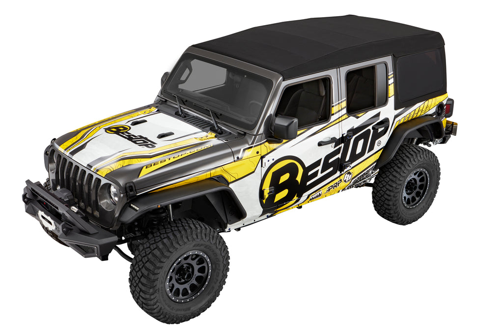 Supertop Ultra Squareback Soft Top For Jeep 2018-Current Wrangler JL 4 Door Bestop