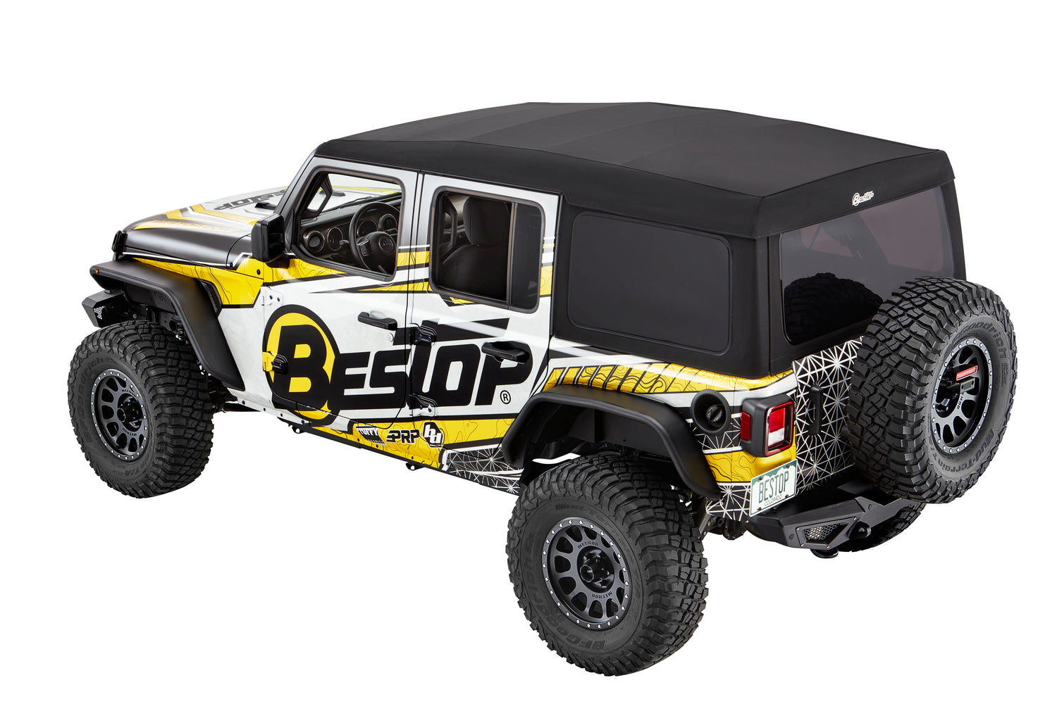 Supertop Ultra Squareback Soft Top For Jeep 2018-Current Wrangler JL 4 Door Bestop