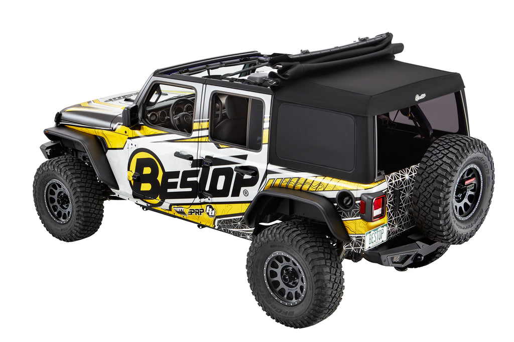 Supertop Ultra Squareback Soft Top For Jeep 2018-Current Wrangler JL 4 Door Bestop