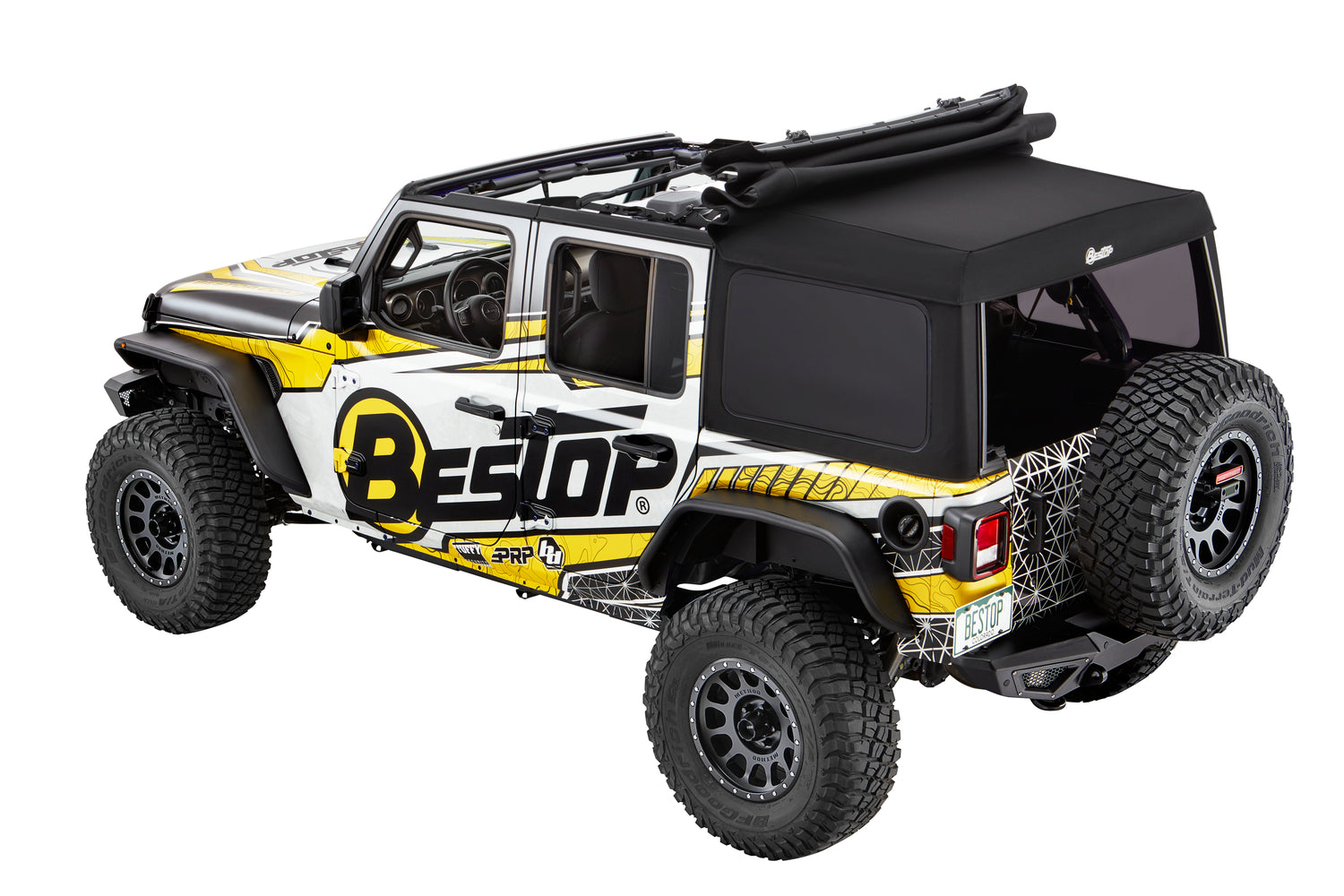 Supertop Ultra Squareback Soft Top For Jeep 2018-Current Wrangler JL 4 Door Bestop