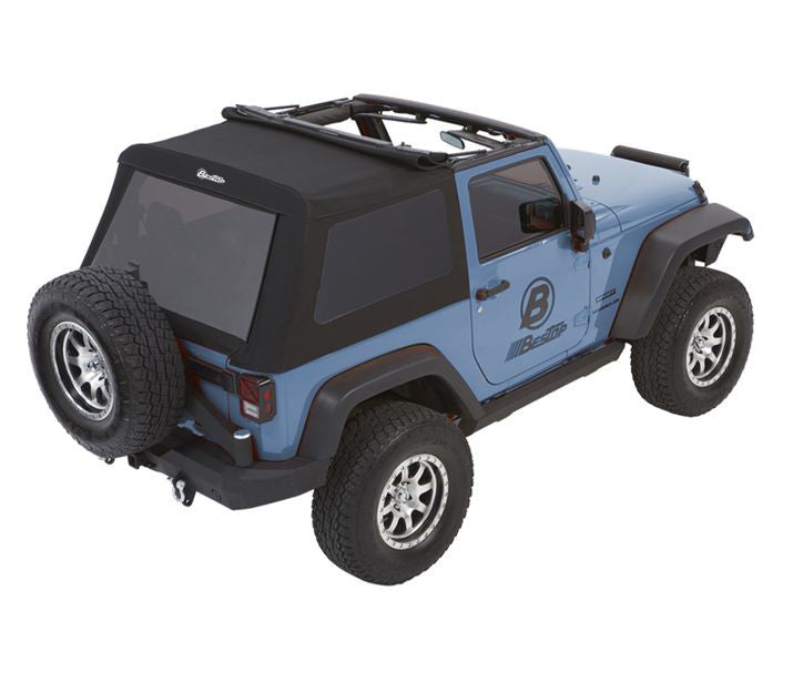 Jeep Wrangler Trektop Glide Slantback Soft Tops For Jeep 2007-2018 Wrangler JK 2 Door Bestop