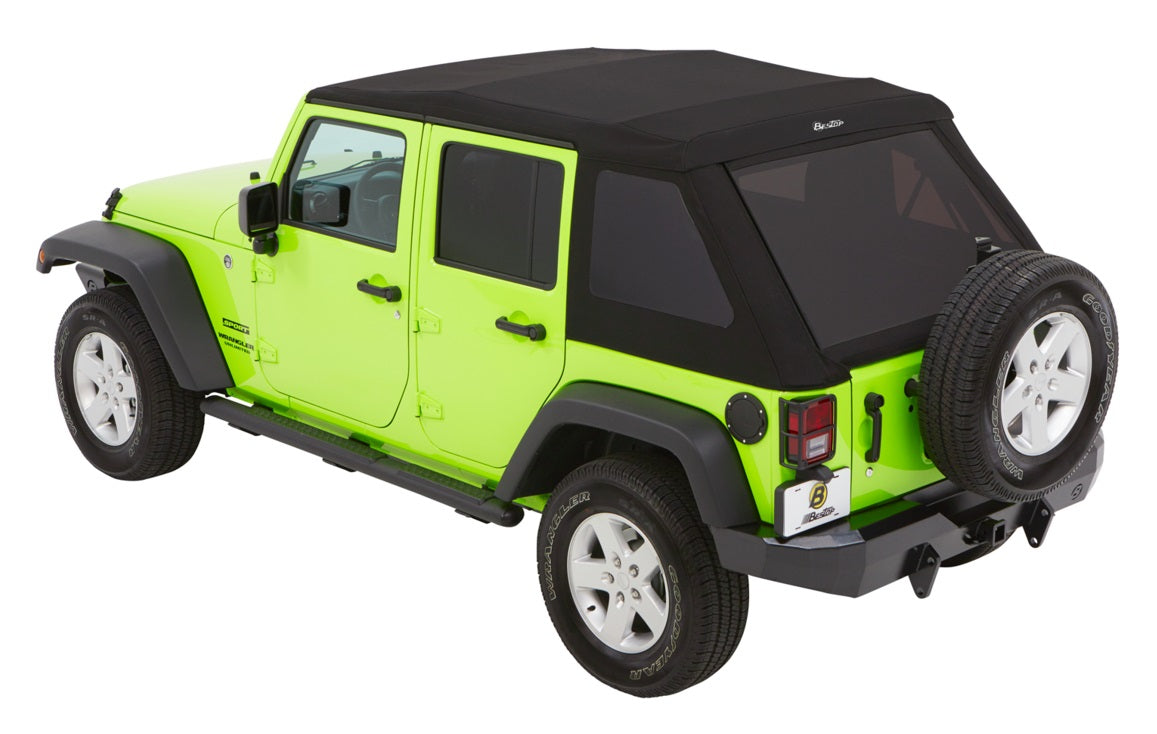 Jeep Wrangler Trektop Glide Slantback Soft Tops For Jeep 2007-2018 Wrangler JK 4 Door Bestop
