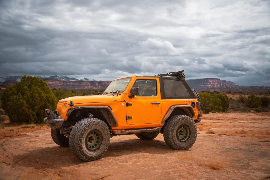 Jeep Wrangler Trektop Glide Slantback Soft Tops For Jeep 2018-Current Wrangler JL 2 Door Bestop