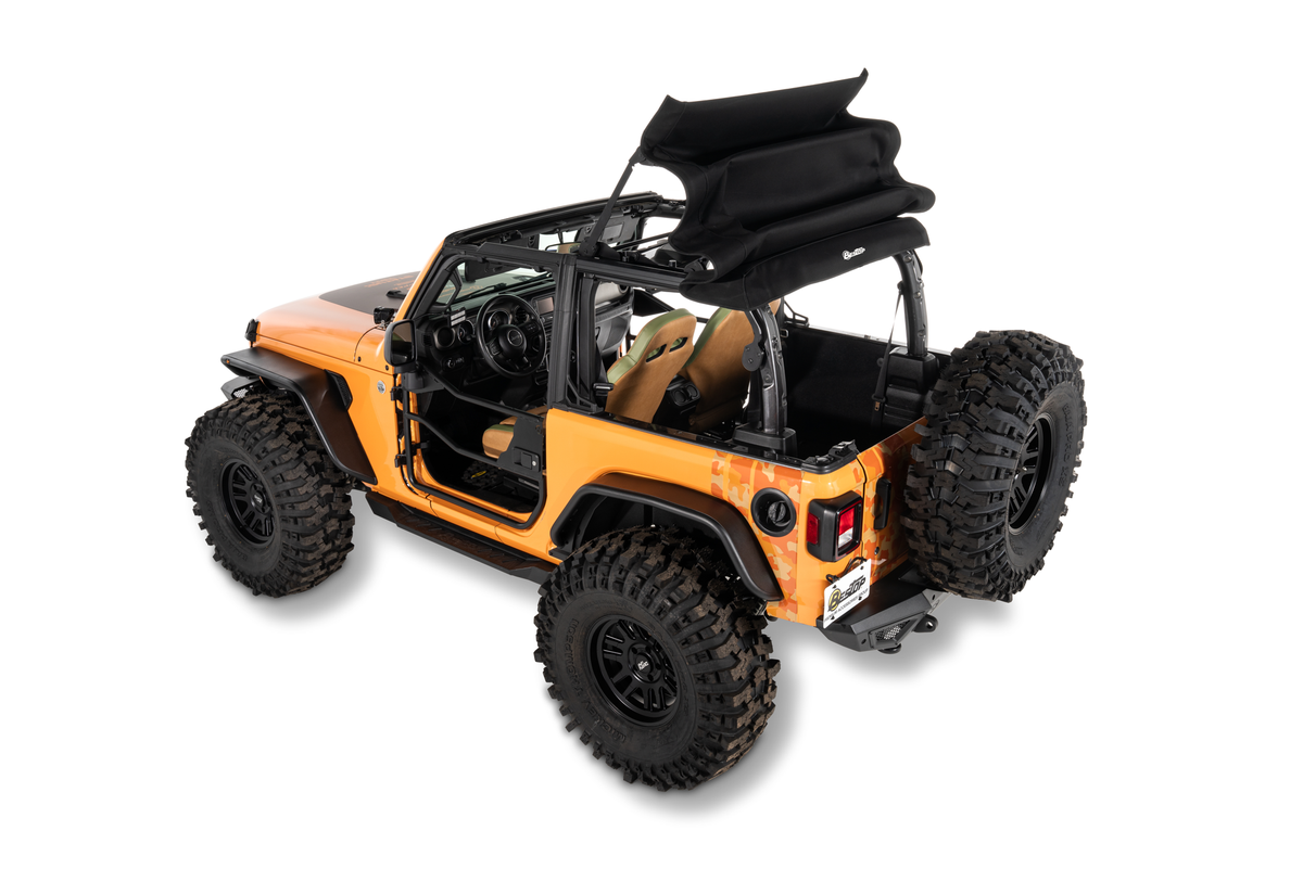 Jeep Wrangler Trektop Glide Slantback Soft Tops For Jeep 2018-Current Wrangler JL 2 Door Bestop