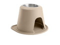 WeatherTech Pet Feeding System Single High 64oz 10in. Stainless Bowl - Tan
