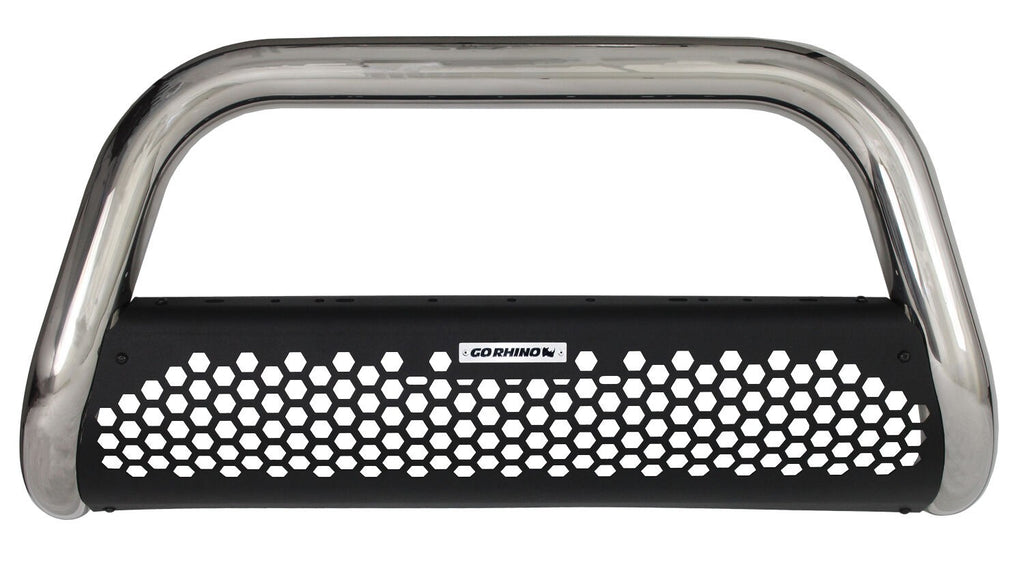 RC2 Bull Bar Frame Only Polished Stainless Steel 1999-2024 Ford F-250/F-350 2002-2018 Dodge Ram 1500/2500/3500 Go Rhino