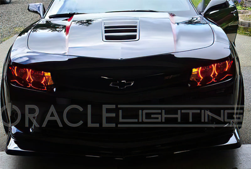 Oracle Chevrolet Camaro Non-RS 14-15 LED Dual Halo Kit Round Style - Green