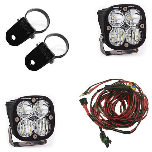 Polaris LED Light Pods 2 Inch Harness Kit Squadron Sport Baja Designs