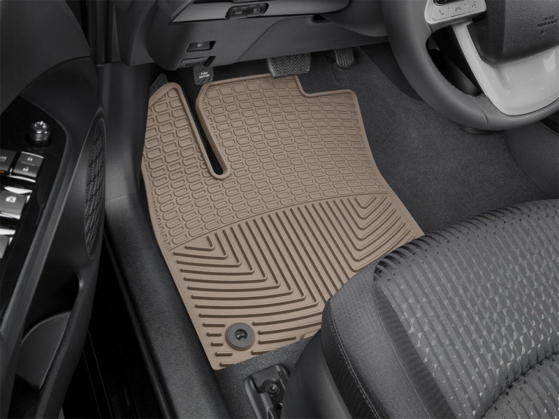 WeatherTech 2016+ Toyota Prius Front Rubber Mats - Tan