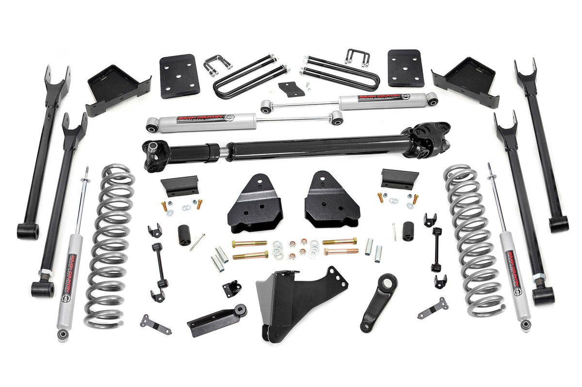 6 Inch Lift Kit 4-Link OVLD D/S Ford F-250/F-350 Super Duty (17-22) Rough Country