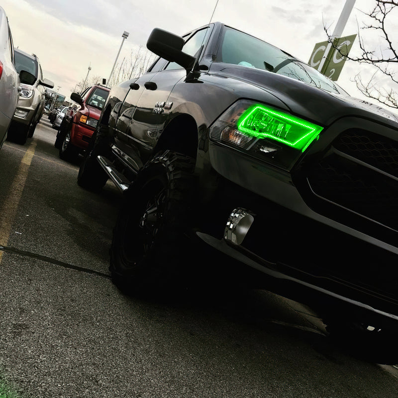 Oracle Dodge Ram Sport 09-18 LED Headlight Halo Kit - ColorSHIFT w/ RF Controller