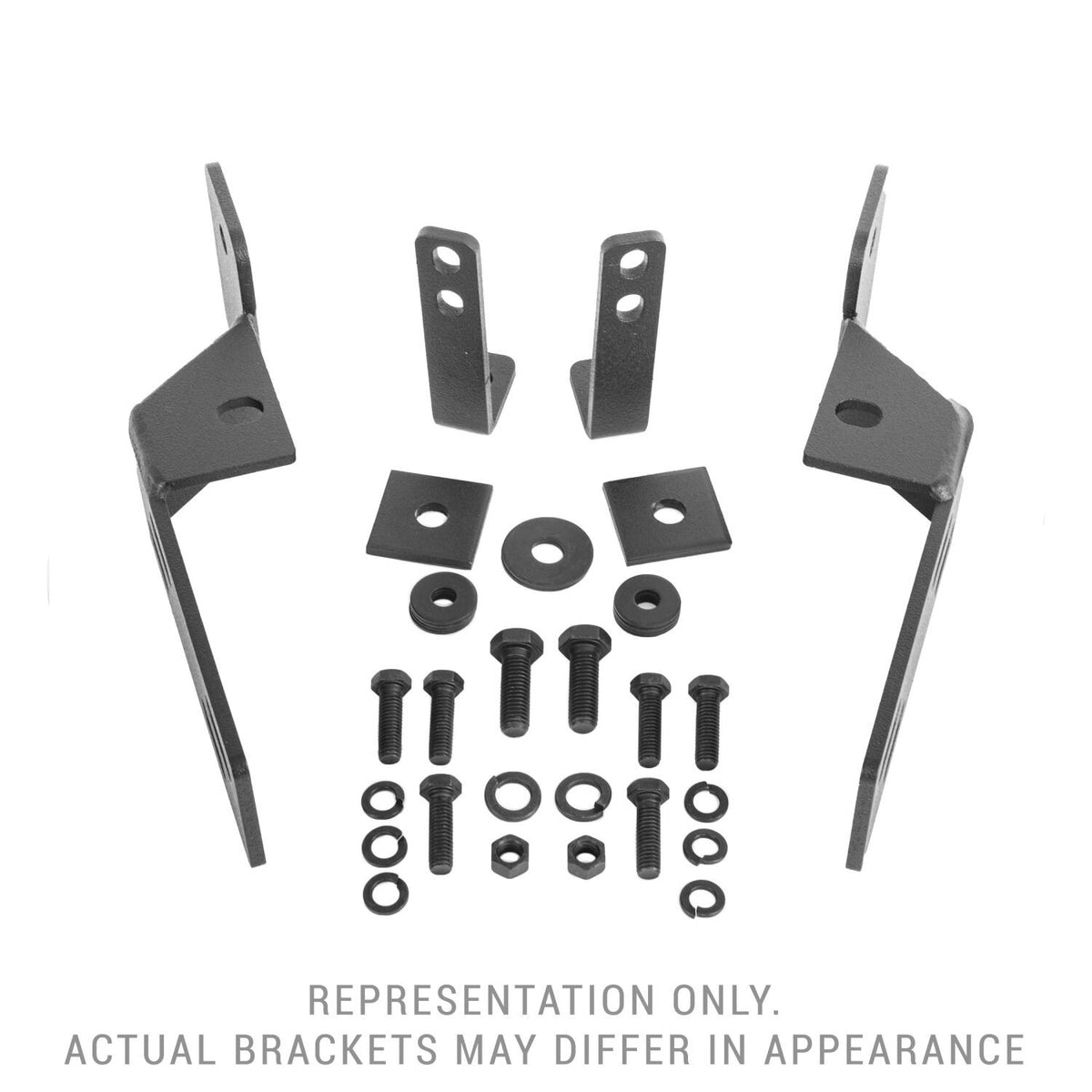 RC4LR & RC3 LR Mounting Brackets Only Textured Black 2014-2021 Toyota Tundra Go Rhino