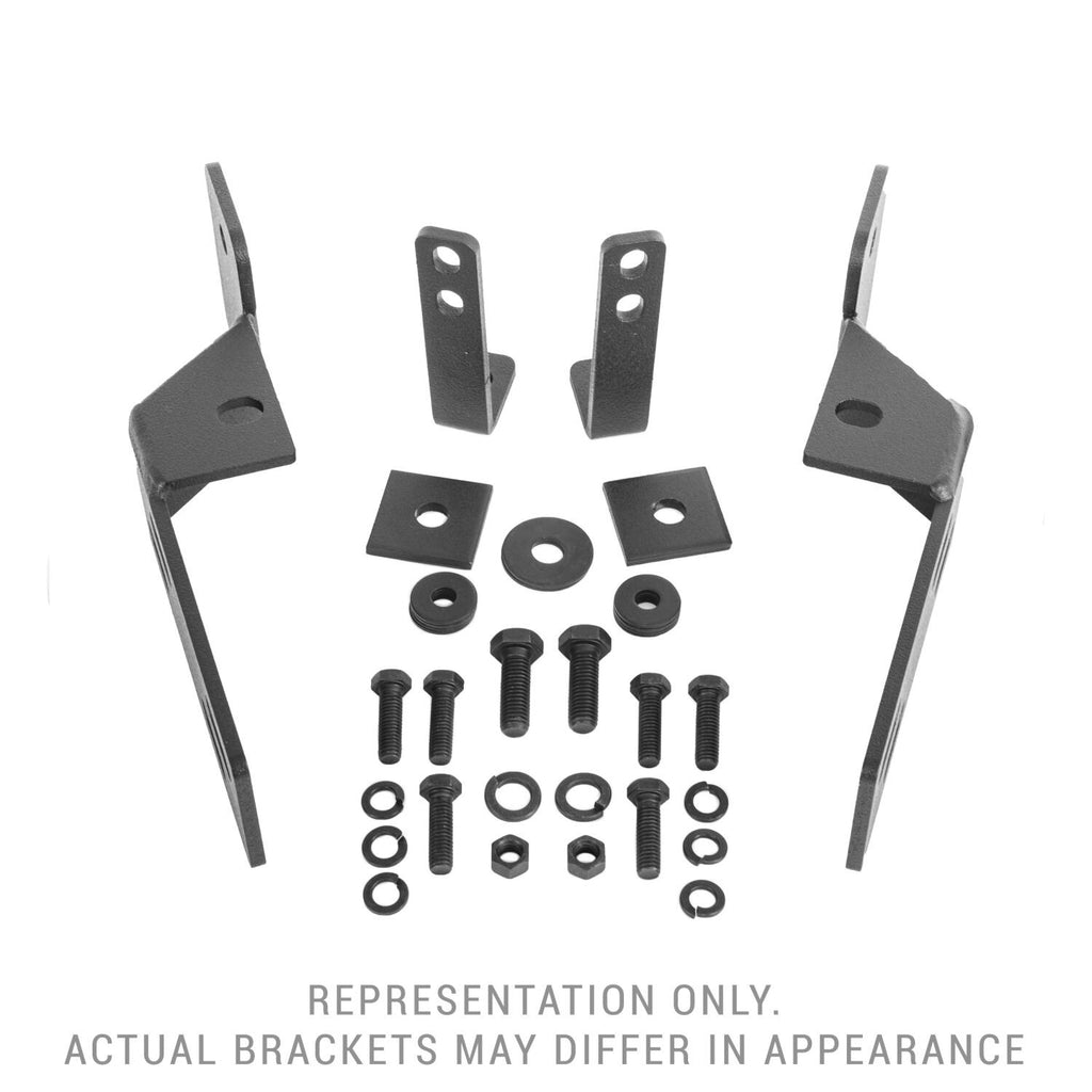 RC4LR & RC3 LR Mounting Brackets Only Textured Black 2010-2018 Dodge Ram 2500/3500 Go Rhino