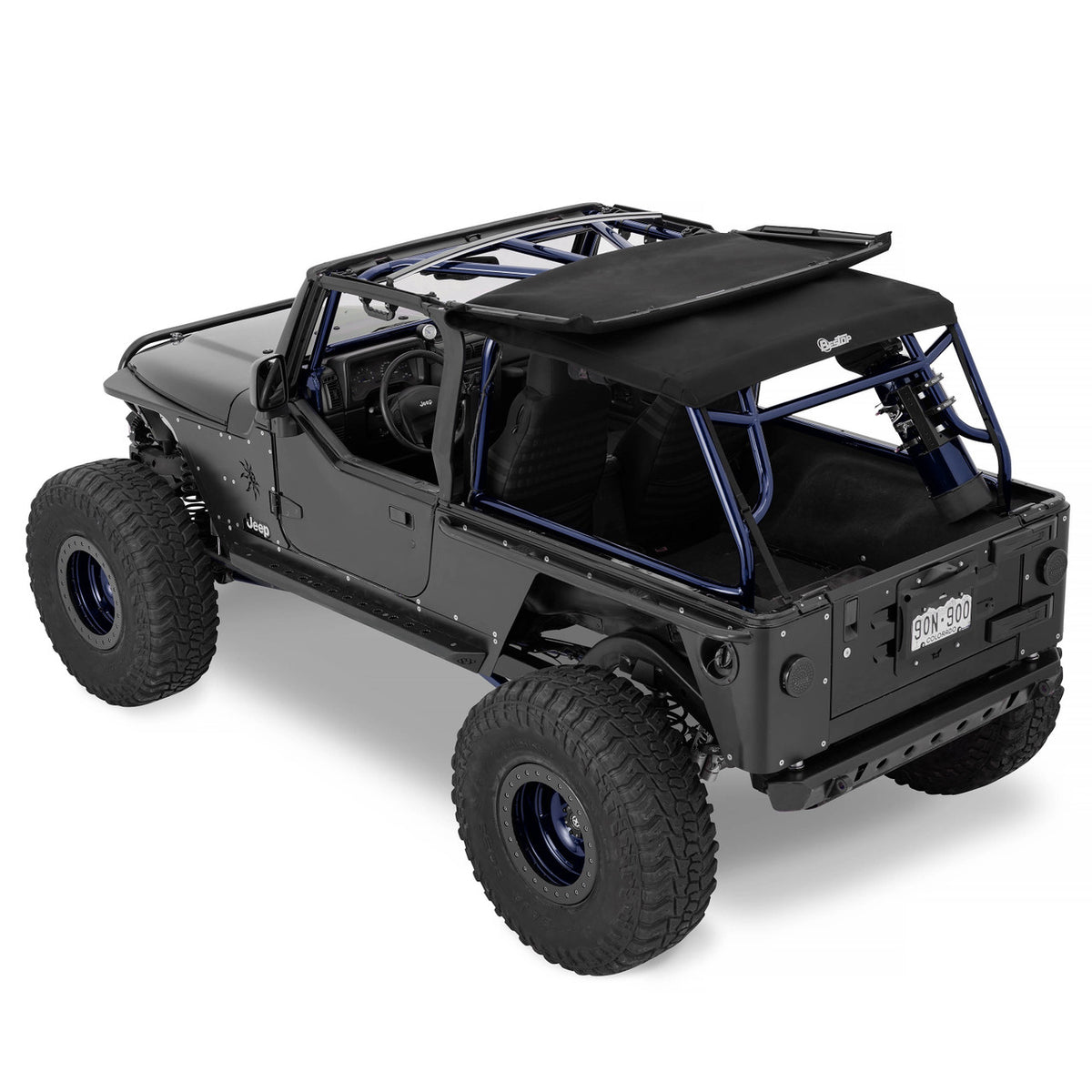 Trektop Slantback Soft Top For Jeep 2004-2006 Wrangler TJ Bestop