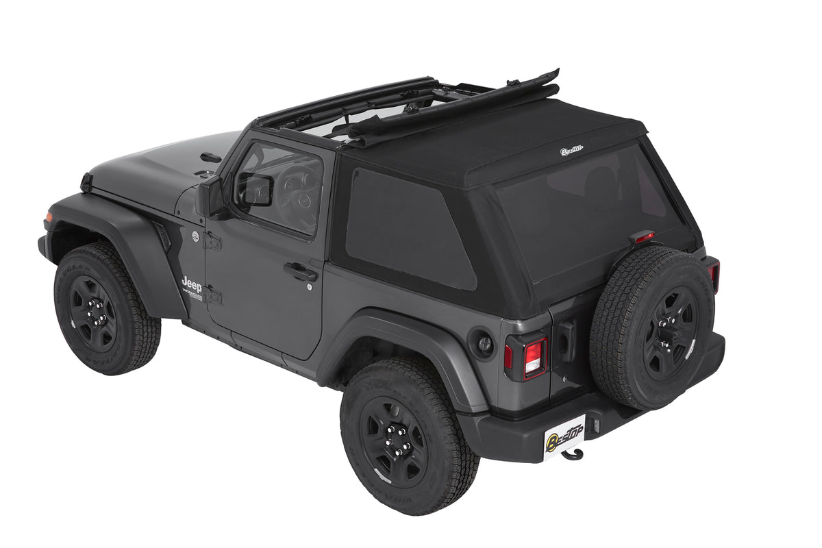 Trektop Slantback Soft Top For Jeep 2018-Current Wrangler JL 2 Door Bestop