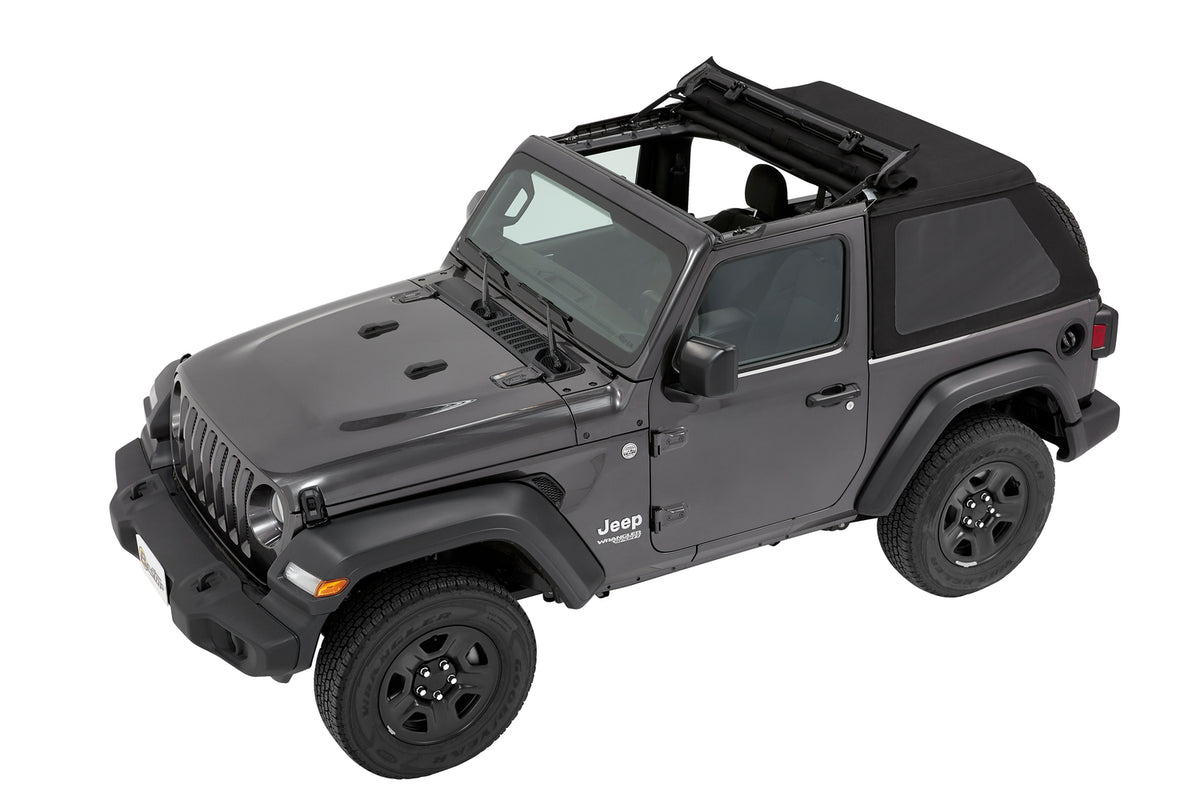 Trektop Slantback Soft Top For Jeep 2018-Current Wrangler JL 2 Door Bestop