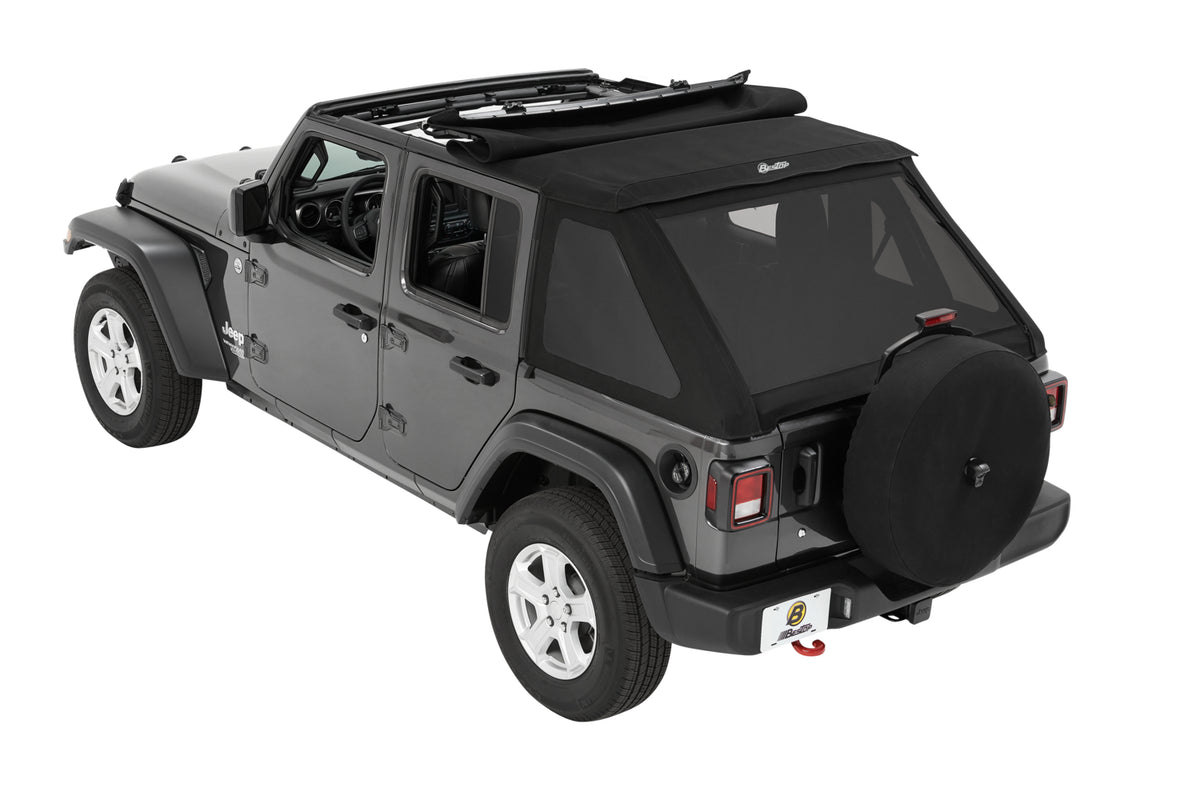 Trektop Slantback Soft Top For Jeep 2018-Current Wrangler JL 4 Door Bestop