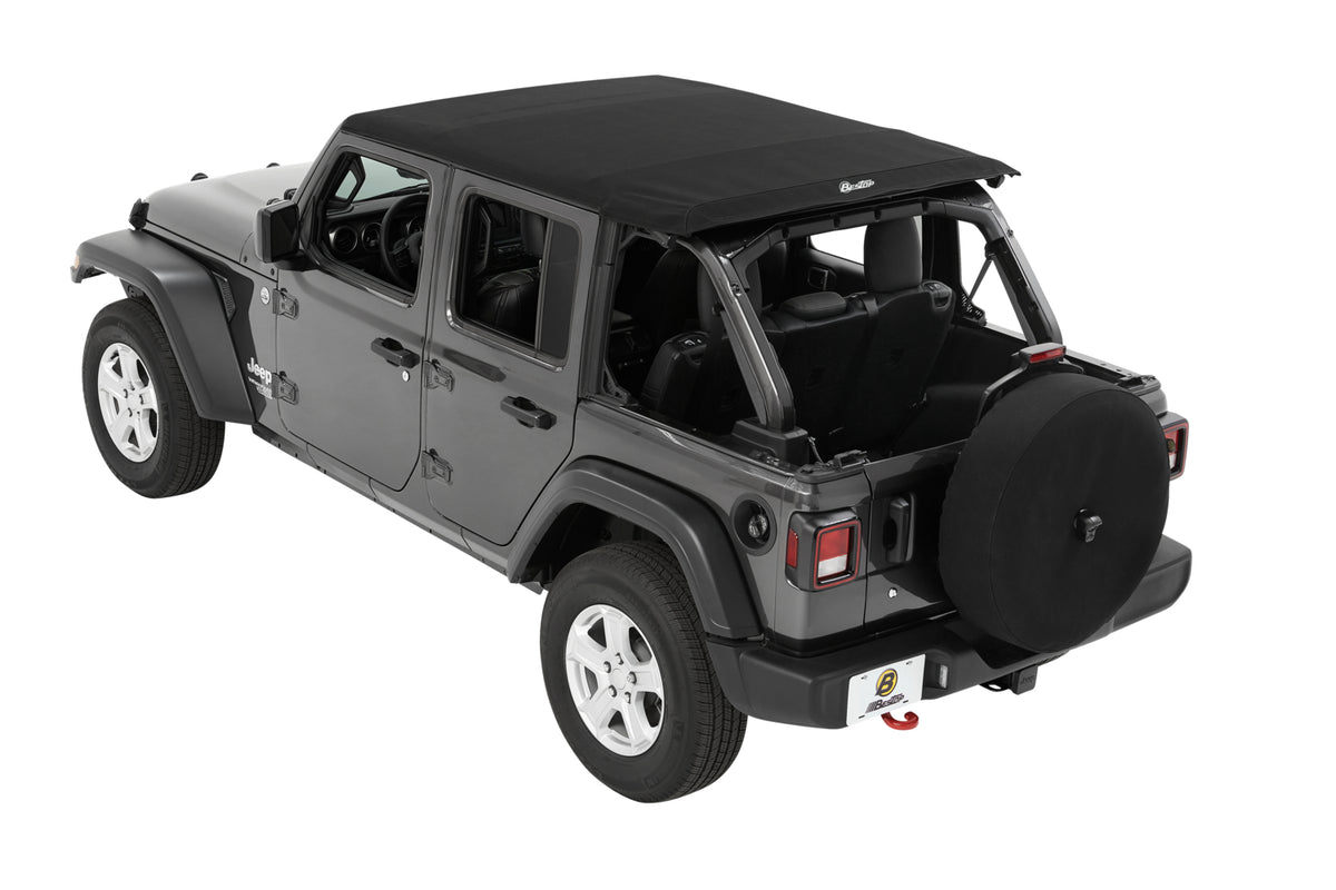 Trektop Slantback Soft Top For Jeep 2018-Current Wrangler JL 4 Door Bestop