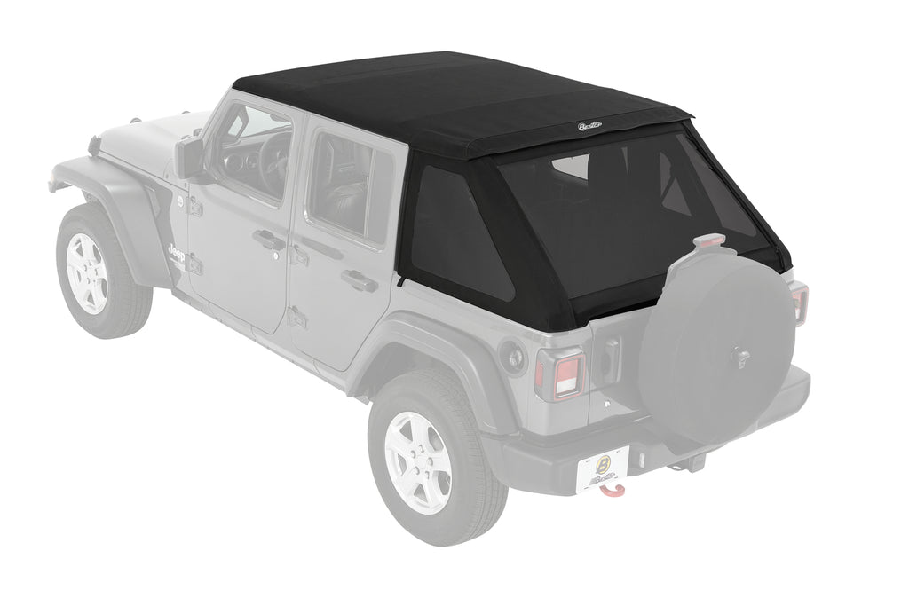 Trektop Slantback Soft Top For Jeep 2018-Current Wrangler JL 4 Door Bestop