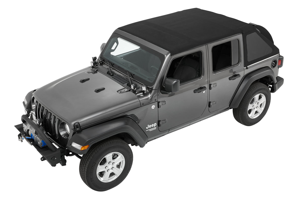 Trektop Slantback Soft Top For Jeep 2018-Current Wrangler JL 4 Door Bestop