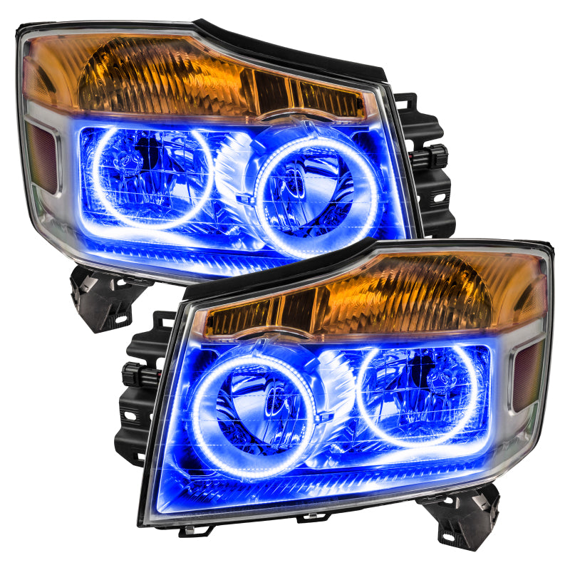 Oracle Nissan Titan 08-15 Halo Kit - ColorSHIFT w/o Controller