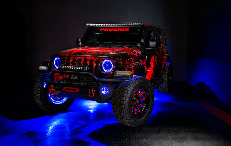 Oracle Jeep Wrangler JK/JL/JT High Performance W LED Fog Lights - Blue