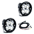 Squadron-R 2.0 Sport Black LED Auxiliary Light Pod Pair Universal Clear Baja Designs