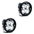 Squadron-R 2.0 Sport Black LED Auxiliary Light Pod Pair (No Harness) Universal Clear Baja Designs
