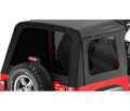 Window Replacement Set For Jeep 1976-1986 CJ7 Fits Sunrider 51698 Black Denim Bestop