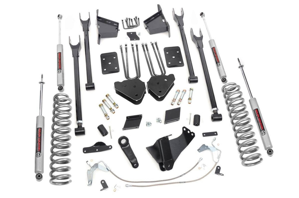 6 Inch Lift Kit 4 Link OVLD Ford F-250 Super Duty 4WD (2015-2016) Rough Country
