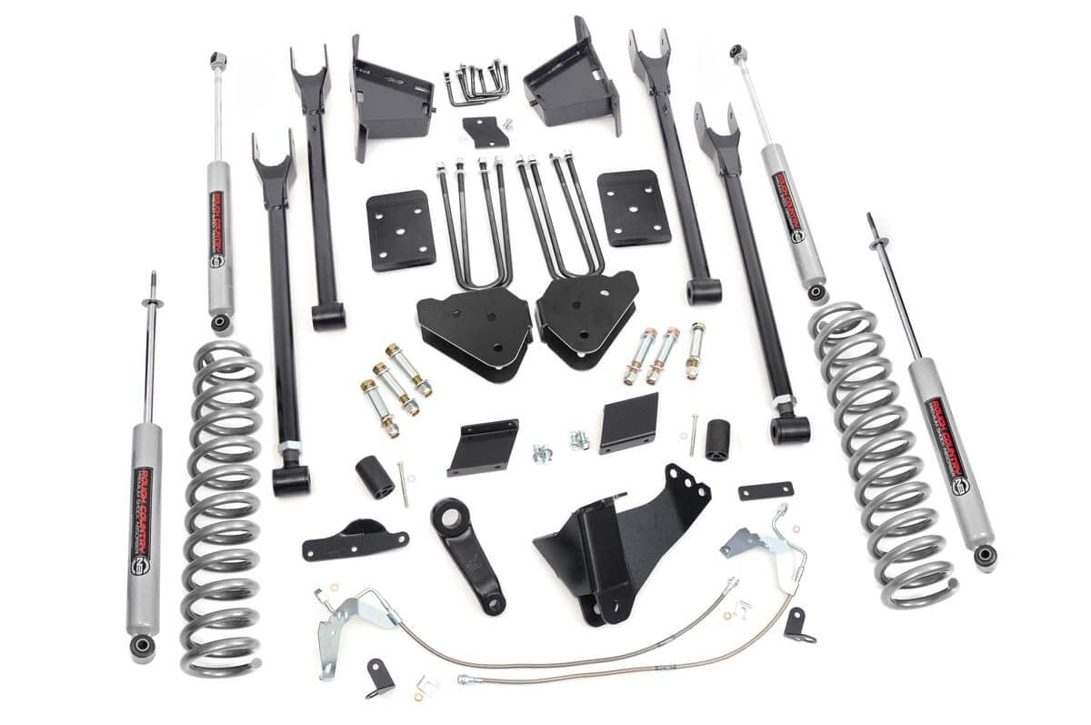 6 Inch Lift Kit 4 Link OVLD Ford F-250 Super Duty 4WD (2015-2016) Rough Country