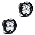 Squadron-R 2.0 Pro Black LED Auxiliary Light Pod Pair (No Harness) Universal Clear Baja Designs
