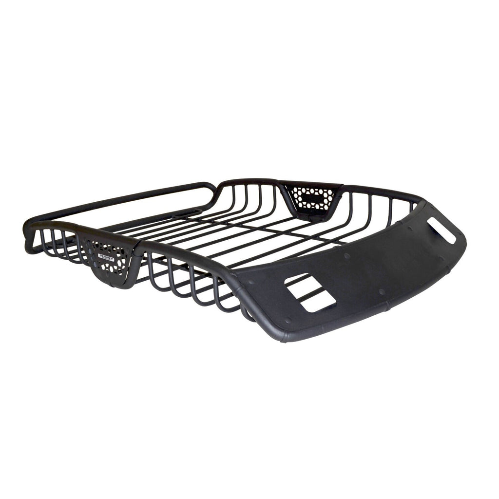 SR20 Tubular Steel Roof Rack With 2x Light Mount Openings 48 Inch Long Textured Black Go Rhino