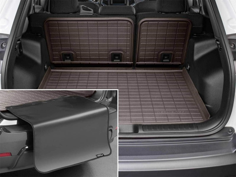 WeatherTech 19-22 Jeep Cherokee (Crgo FL on High) Seatback Cargo Liner HP w/Bumper Protector - Cocoa