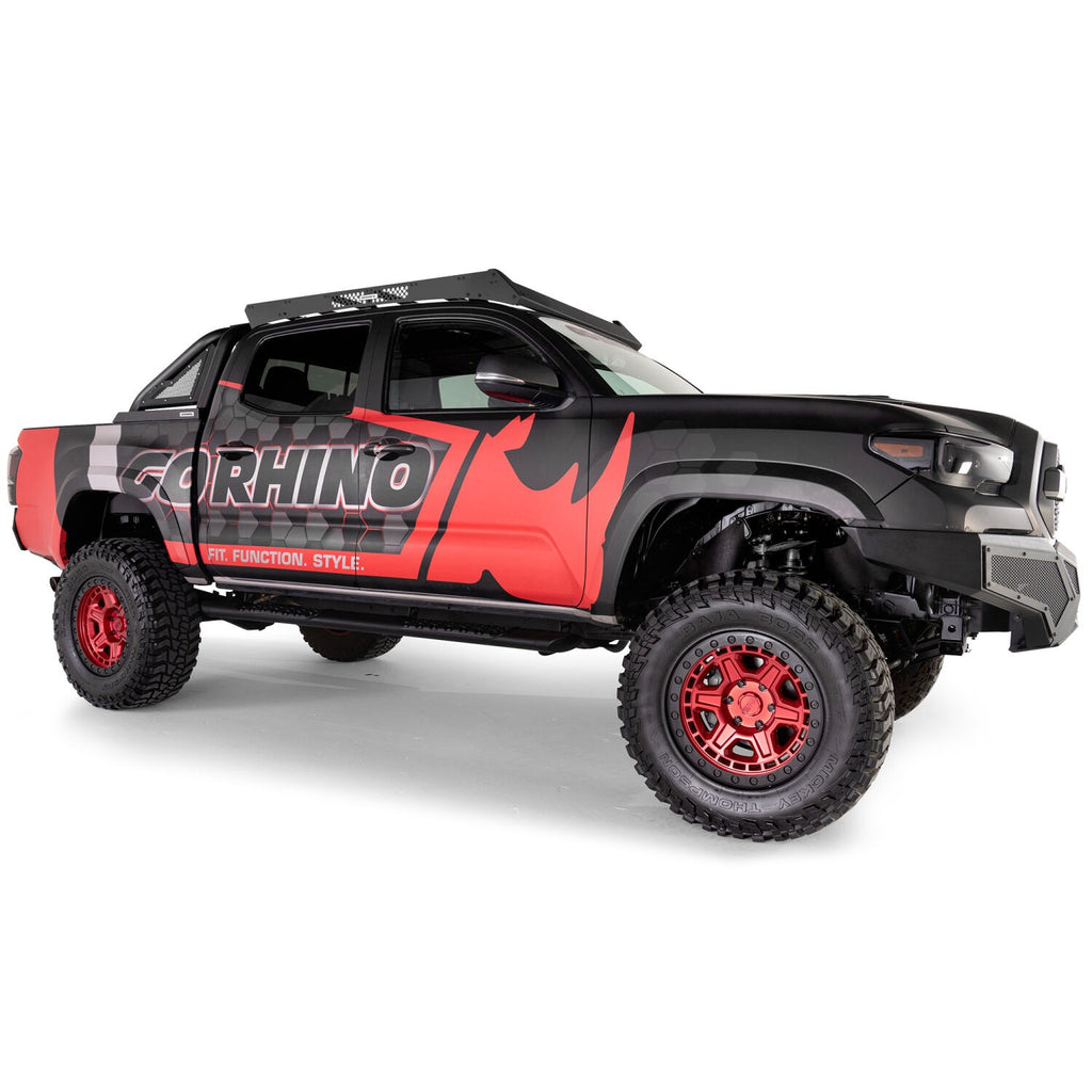 Ceros Low Profile Roof Rack Textured Black 2016-2023 Toyota Tacoma Go Rhino