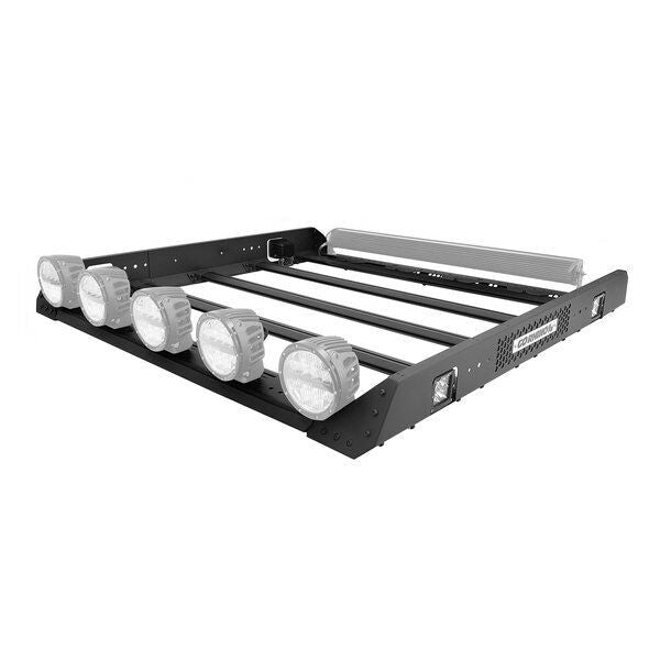 SRM400 Fabricated Customizable Steel Basket Roof Rack Textured Black Go Rhino