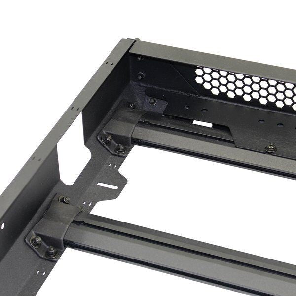 SRM400 Fabricated Customizable Steel Basket Roof Rack Textured Black Go Rhino