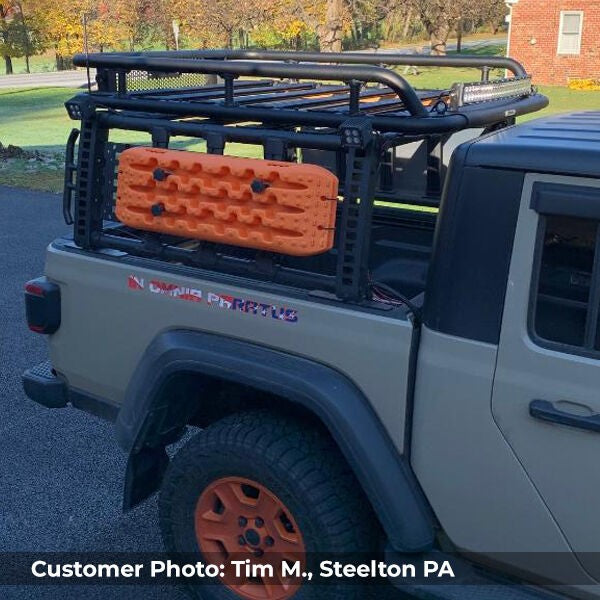 SRM600 Tubular Basket Style Roof Rack Textured Black Go Rhino
