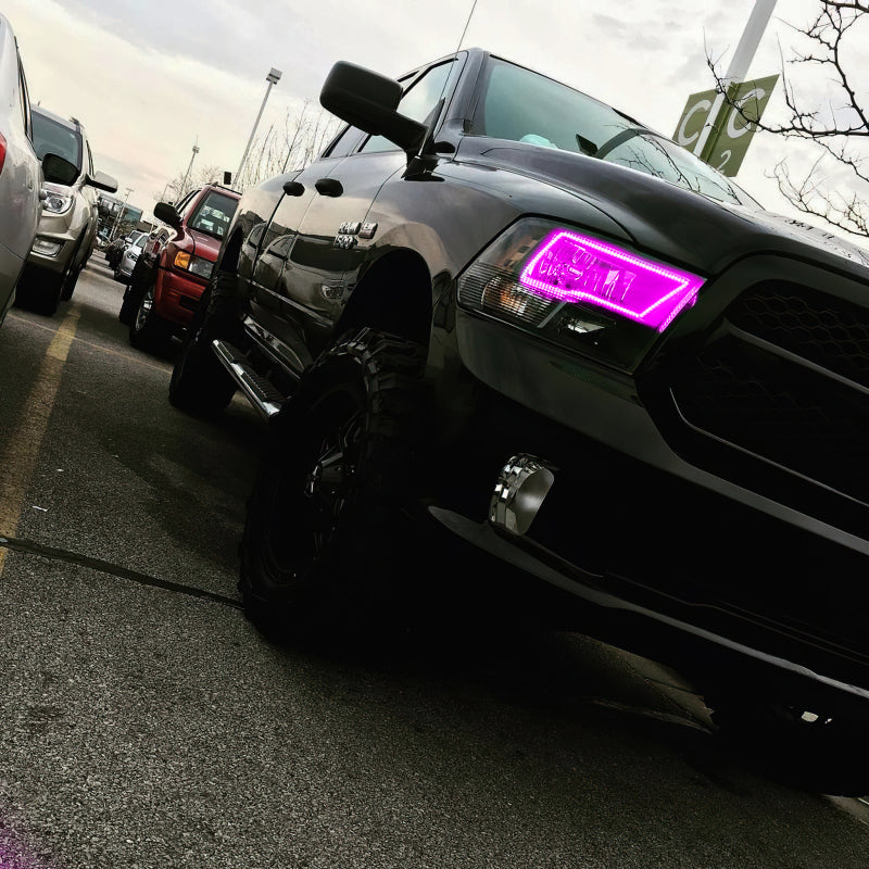 Oracle Dodge Ram Sport 09-18 LED Headlight Halo Kit - ColorSHIFT w/ RF Controller