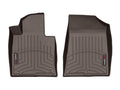 WeatherTech 2017+ Kia Cadenza Front FloorLiners - Cocoa