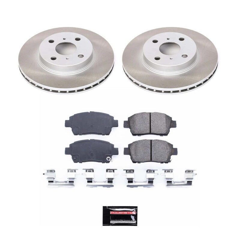 Power Stop 01-03 Toyota Prius Front Semi-Coated Rotor Kit
