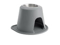 WeatherTech Pet Feeding System Single High 64oz 10in. Stainless Bowl - Dark Grey