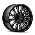 ION Type 152 20x9 / 8x180 BP / 0mm Offset / 124.1mm Hub Black/Milled Wheel